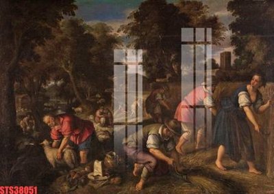 File ảnh Tranh sơn dầu phương tây tổng hợp STS38051 (gốc) in standee