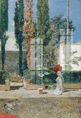 File in trần Tranh sơn dầu phương tây tổng hợp STS38235 (bản gốc) phong cảnh