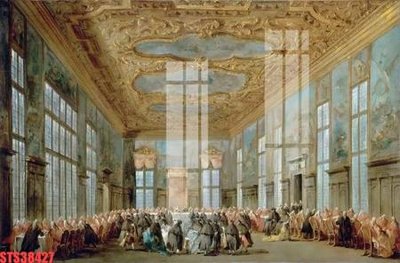 Download file gốc Tranh sơn dầu phương tây tổng hợp STS38427 (in mica) 3D