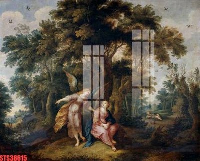 File gốc Tranh sơn dầu phương tây tổng hợp STS38615 (ảnh chi tiết) để in trần