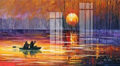 File in trần Tranh sơn dầu phương tây tổng hợp STS3866 (bản gốc) mây trời