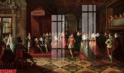 Download file Tranh sơn dầu phương tây tổng hợp STS38677 (chất lượng in ấn)