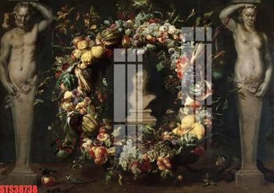 Tải file Tranh sơn dầu phương tây tổng hợp STS38738 (gốc) làm tranh treo tường