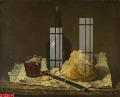 Download file gốc Tranh sơn dầu phương tây tổng hợp STS3874 (in lụa) nghệ thuật