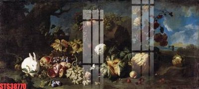 Download file Tranh sơn dầu phương tây tổng hợp STS38770 (gốc) in mica ốp bếp