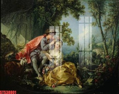 File in ấn Tranh sơn dầu phương tây tổng hợp STS38801 (bản gốc) chất lượng cao