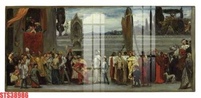 Ảnh gốc Tranh sơn dầu phương tây tổng hợp STS38986 (siêu chi tiết) để in ấn