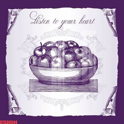 File gốc Tranh sơn dầu phương tây tổng hợp STS39344 (in lụa) hoa văn cổ điển