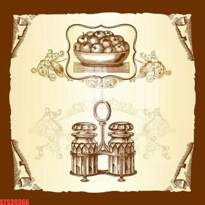 File in lụa Tranh sơn dầu phương tây tổng hợp STS39366 (hoa văn) Tranh sơn dầu phương tây tổng hợp STS39366