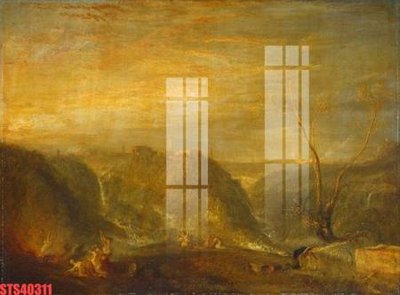 Ảnh gốc Tranh sơn dầu phương tây tổng hợp STS40311 (nét căng) in mica