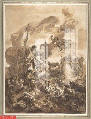 File gốc Tranh sơn dầu phương tây tổng hợp STS40618 (thiết kế) cho in ấn