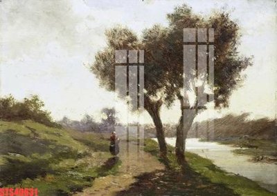 File tranh Tranh sơn dầu phương tây tổng hợp STS40631 (ảnh gốc) in trần 3D