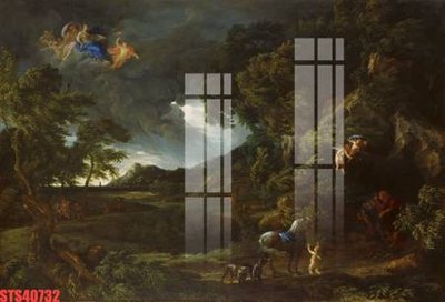 File gốc Tranh sơn dầu phương tây tổng hợp STS40732 cho in ấn và thiết kế