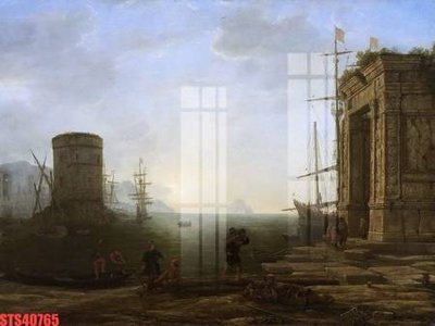 File gốc Tranh sơn dầu phương tây tổng hợp STS40765 (bản quyền) cho in ấn