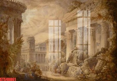 File in ấn Tranh sơn dầu phương tây tổng hợp STS40861 (bản gốc) sắc nét