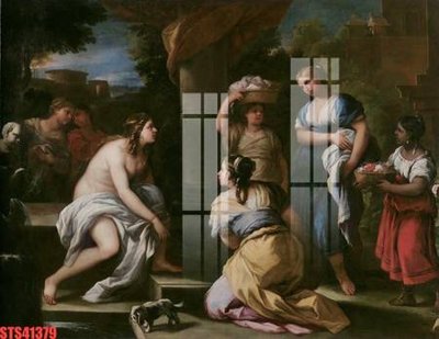 Ảnh gốc file in lụa Tranh sơn dầu phương tây tổng hợp STS41379 chi tiết