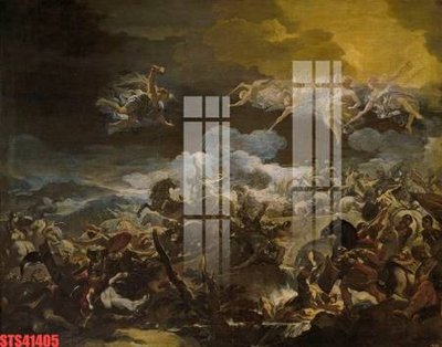 File gốc Tranh sơn dầu phương tây tổng hợp STS41405 (in lụa) trang trí tường