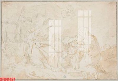 Ảnh gốc file in lụa Tranh sơn dầu phương tây tổng hợp STS41427 chi tiết