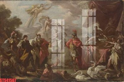 File gốc Tranh sơn dầu phương tây tổng hợp STS41567 (in 3D) nghệ thuật