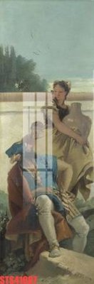 Download file gốc Tranh sơn dầu phương tây tổng hợp STS41687 (in lụa) hoa lá