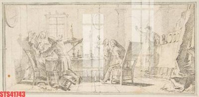 File in ấn cao cấp Tranh sơn dầu phương tây tổng hợp STS41743 (file gốc)