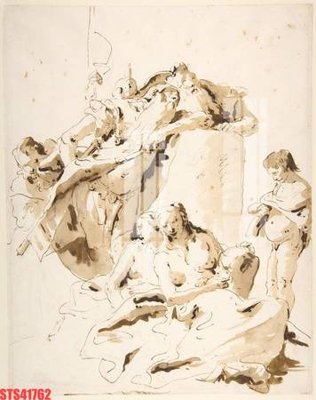 Ảnh gốc Tranh sơn dầu phương tây tổng hợp STS41762 (nét căng) in mica