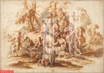 File gốc Tranh sơn dầu phương tây tổng hợp STS41840 (in lụa) trang trí tường