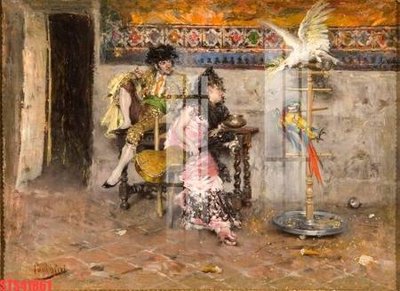 Ảnh gốc Tranh sơn dầu phương tây tổng hợp STS41861 (nét căng) in mica