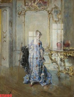 File gốc Tranh sơn dầu phương tây tổng hợp STS41917 (in tráng gương) hiện đại