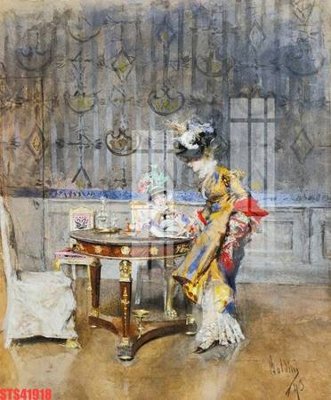 File tranh Tranh sơn dầu phương tây tổng hợp STS41918 (bản gốc) trang trí văn phòng