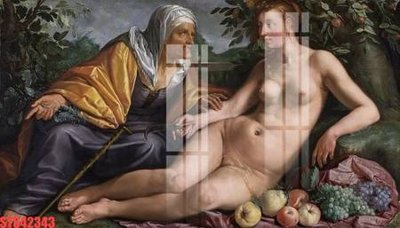 Download file Tranh sơn dầu phương tây tổng hợp STS42343 (gốc) cho xưởng in