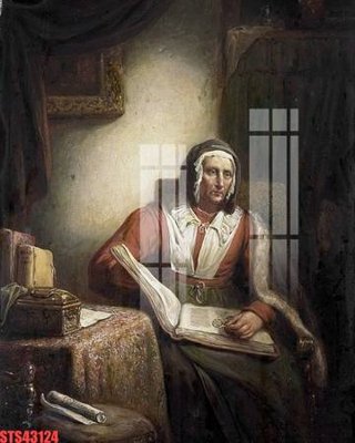 File tranh in trần 3D Tranh sơn dầu phương tây tổng hợp STS43124 (ảnh gốc)