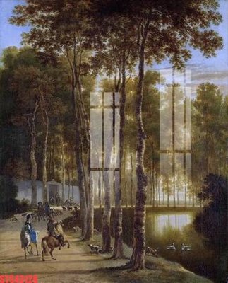 File in trần Tranh sơn dầu phương tây tổng hợp STS43128 (bản gốc) hoa văn