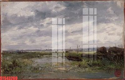 File in trần Tranh sơn dầu phương tây tổng hợp STS43269 (bản gốc) hoa văn