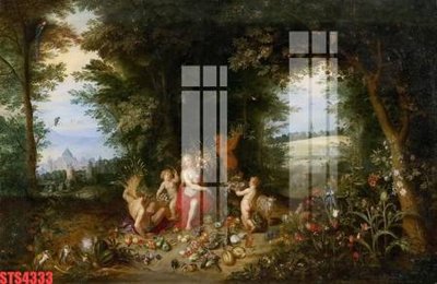 File tranh Tranh sơn dầu phương tây tổng hợp STS4333 (gốc) in vải canvas