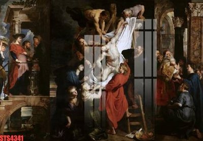 Download file gốc Tranh sơn dầu phương tây tổng hợp STS4341 (in mica) trong suốt