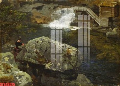 Download file gốc Tranh sơn dầu phương tây tổng hợp STS43575 (in lụa) tranh 3D