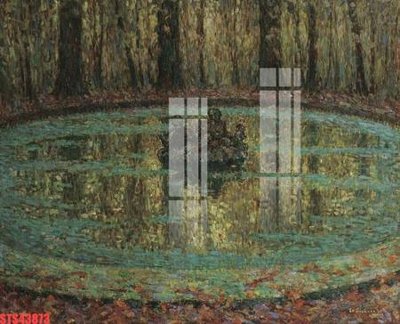 File tranh Tranh sơn dầu phương tây tổng hợp STS43873 (bản gốc) in lụa 5D