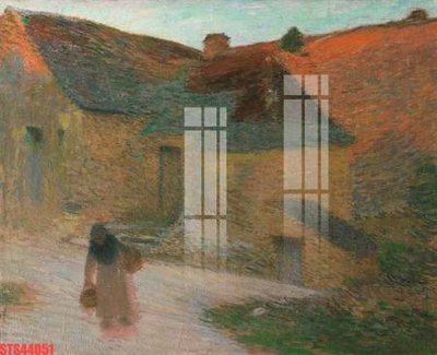 File tranh gốc in trần nhà Tranh sơn dầu phương tây tổng hợp STS44051 3D