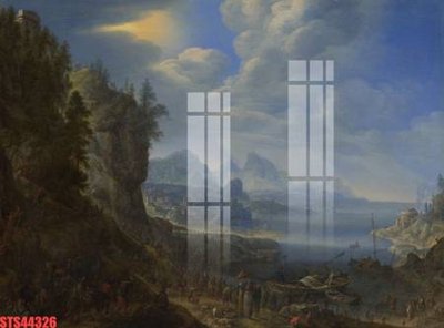 File gốc Tranh sơn dầu phương tây tổng hợp STS44326 (in mica) trang trí