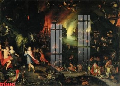 File in trần Tranh sơn dầu phương tây tổng hợp STS44442 (bản gốc) hoa văn