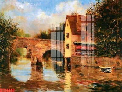 File tranh Tranh sơn dầu phương tây tổng hợp STS4448 (gốc) in vải canvas