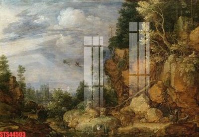 File PSD Tranh sơn dầu phương tây tổng hợp STS44503 (gốc) nhiều lớp (multi-layer)