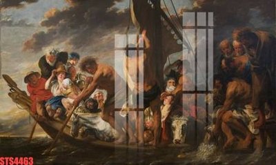 File in trần Tranh sơn dầu phương tây tổng hợp STS4463 (bản gốc) mây trời