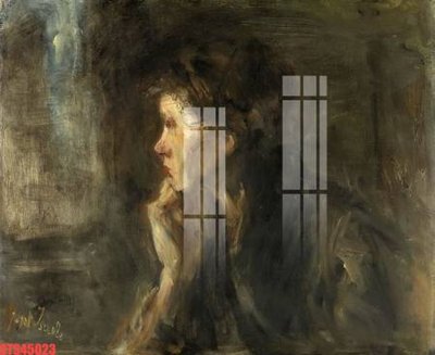 File gốc Tranh sơn dầu phương tây tổng hợp STS45023 (in mica) làm bảng hiệu