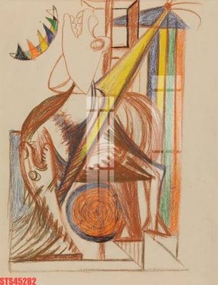 File ảnh Tranh sơn dầu phương tây tổng hợp STS45282 (gốc) in biển hiệu