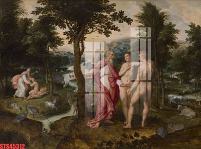 File in trần Tranh sơn dầu phương tây tổng hợp STS45312 (bản gốc) hoa văn