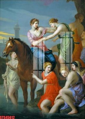 File tranh Tranh sơn dầu phương tây tổng hợp STS45612 (ảnh gốc) cho in ấn kỹ thuật số