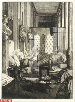 Download file Tranh sơn dầu phương tây tổng hợp STS45774 (gốc) in mica ốp bếp