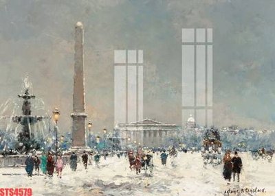 File in trần Tranh sơn dầu phương tây tổng hợp STS4579 (bản gốc) bầu trời